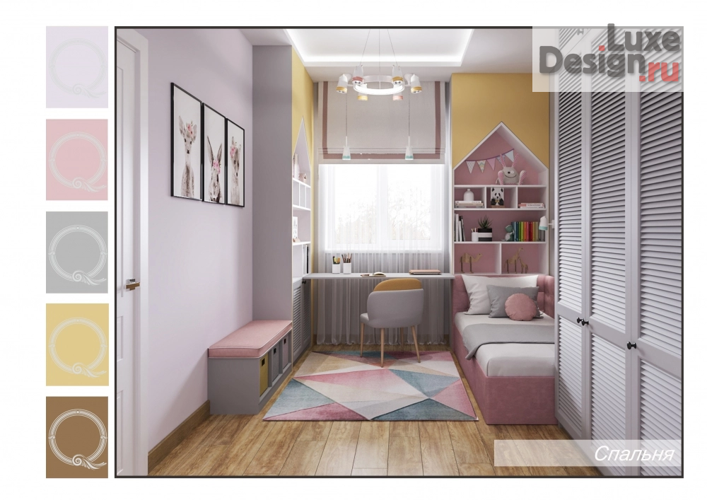 Дизайн интерьера коттеджа "коттедж КП Времена года" (фото 11)