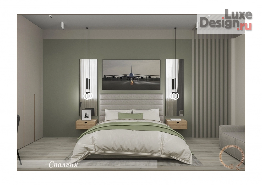 Дизайн интерьера апартаментов "апартаменты Оро блю" (фото 11)