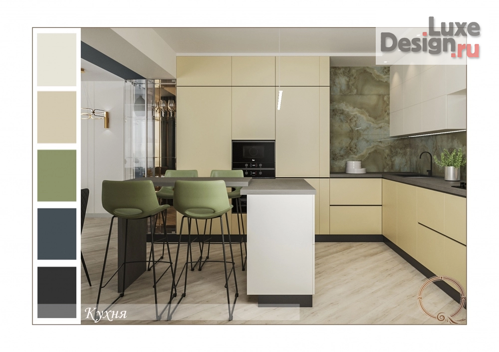 Дизайн интерьера загородного дома "дом Оникс" (фото 7)