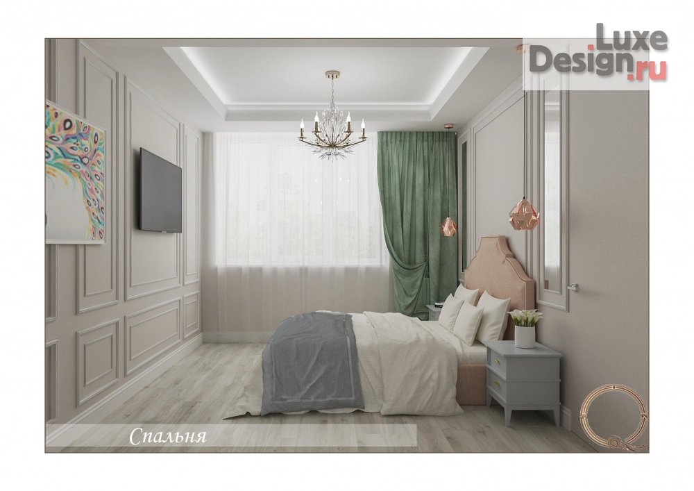 Дизайн интерьера апартаментов "апартаменты Оро блю" (фото 8)