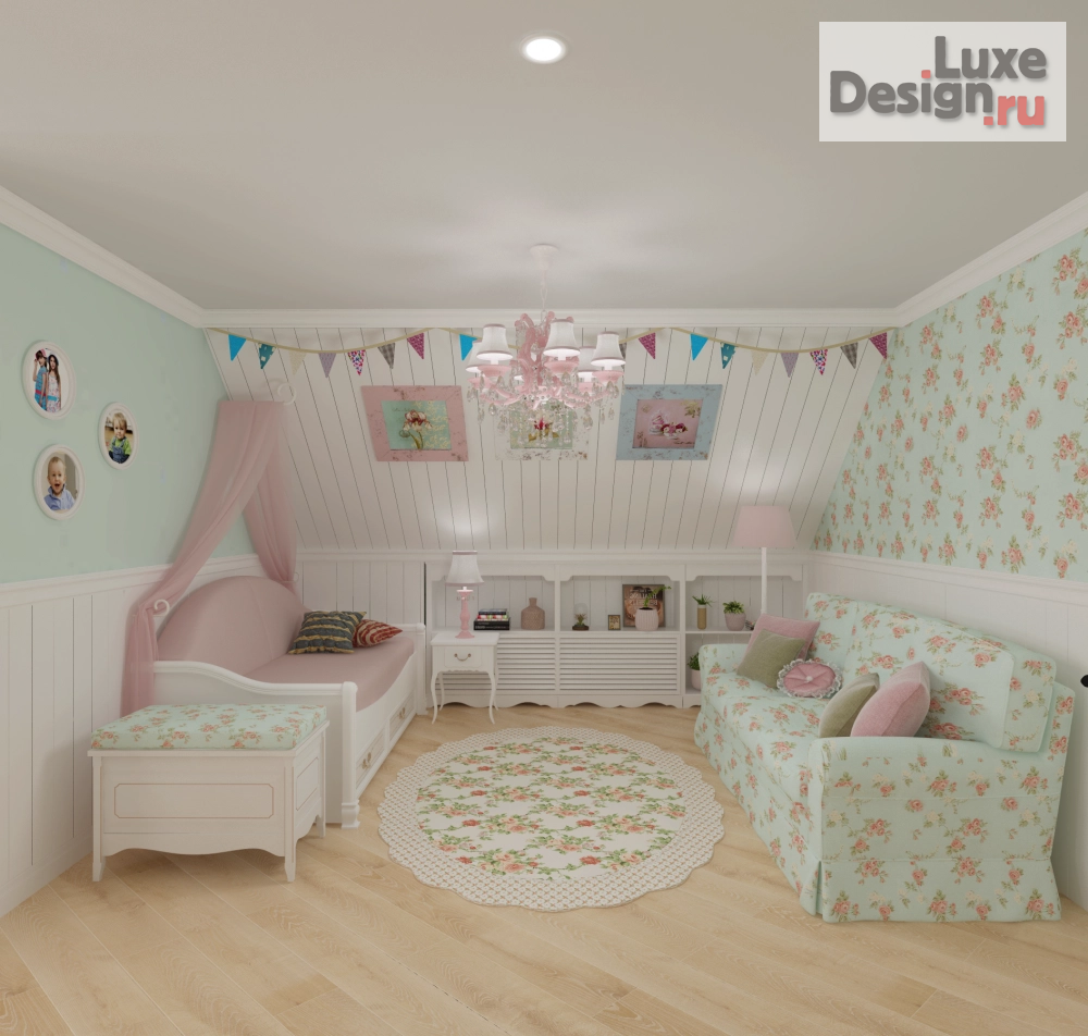 Дизайн интерьера загородного дома "Американская мечта" (фото 13)