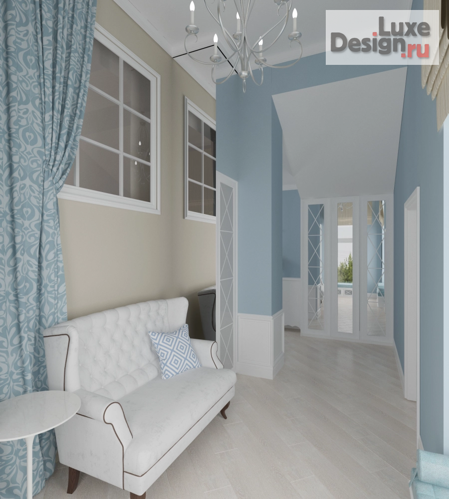 Дизайн интерьера загородного дома "Американская мечта" (фото 20)