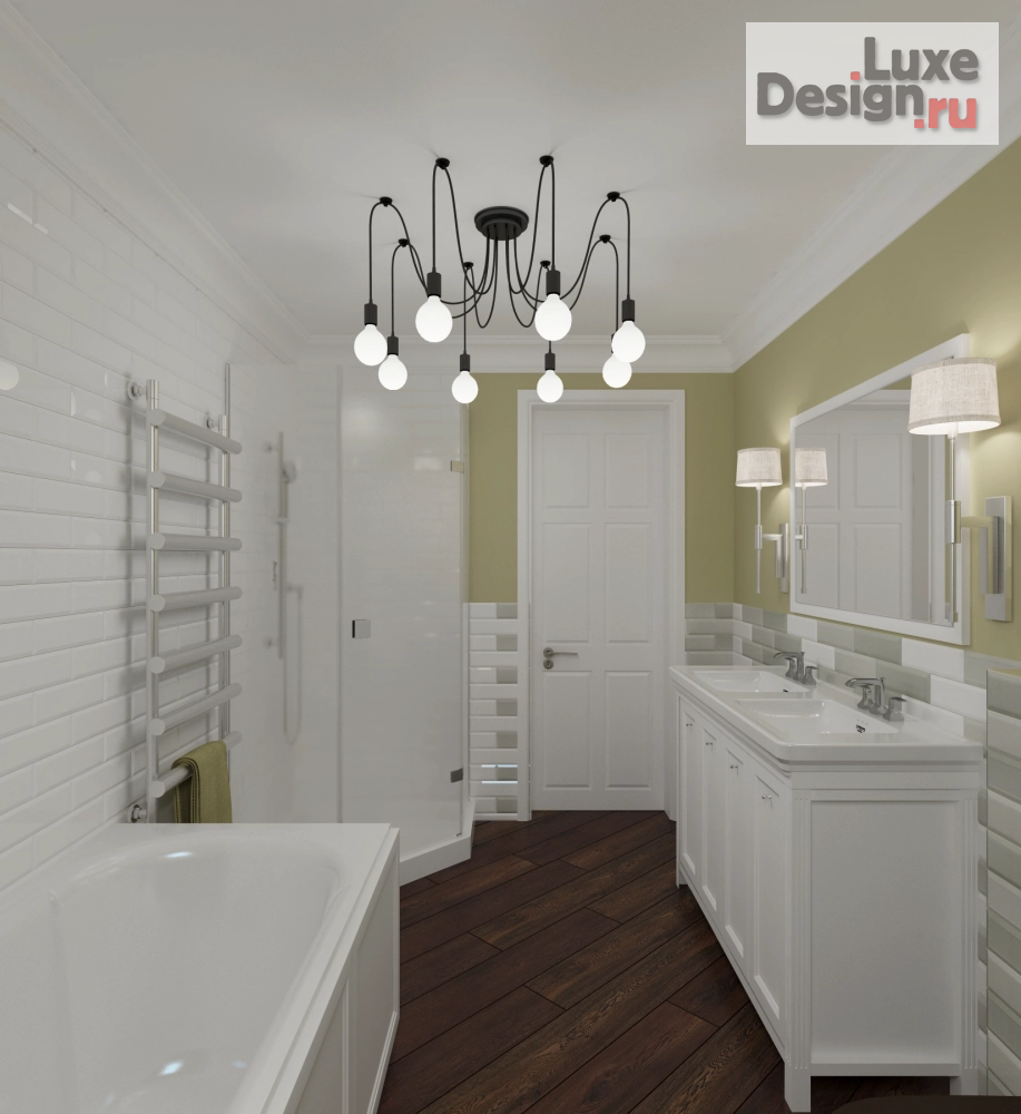 Дизайн интерьера загородного дома "Американская мечта" (фото 16)