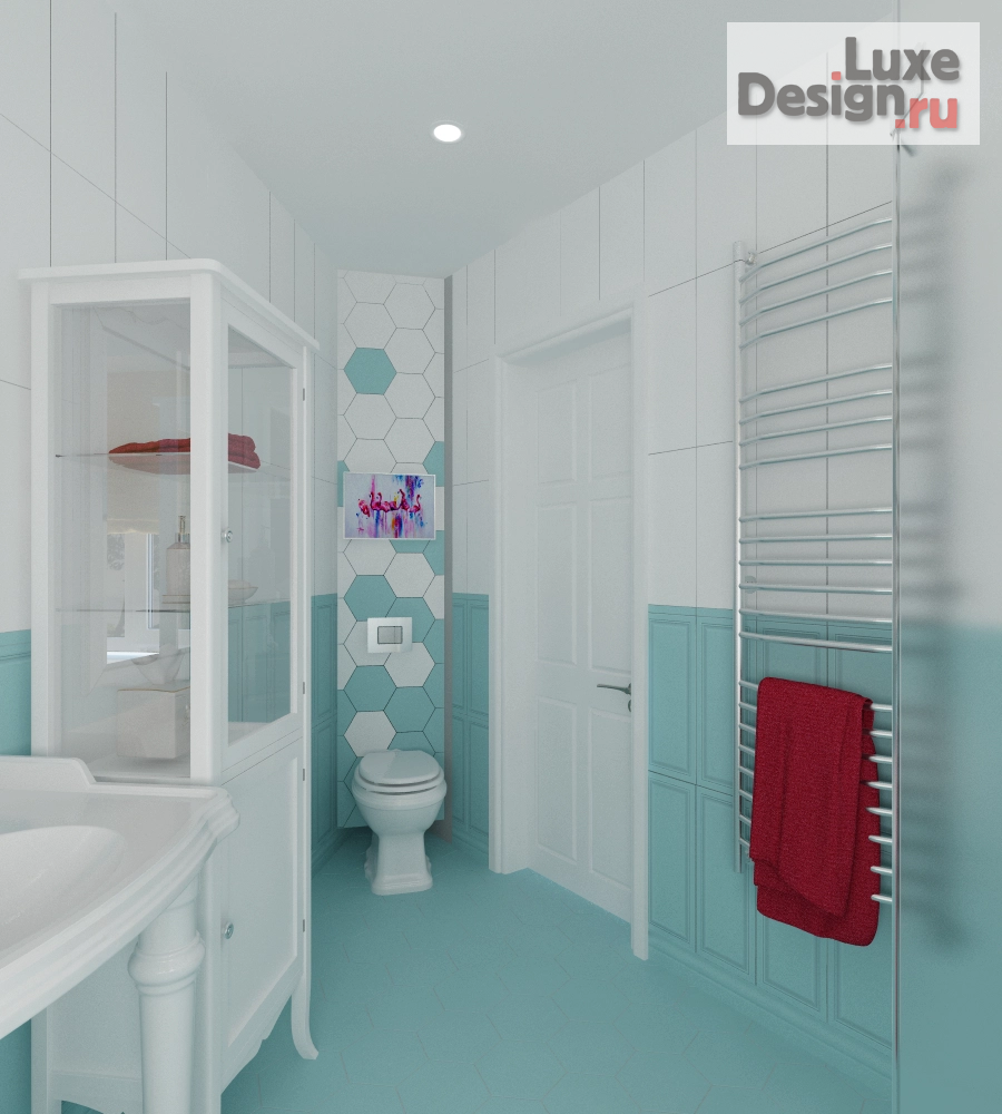 Дизайн интерьера загородного дома "Американская мечта" (фото 24)