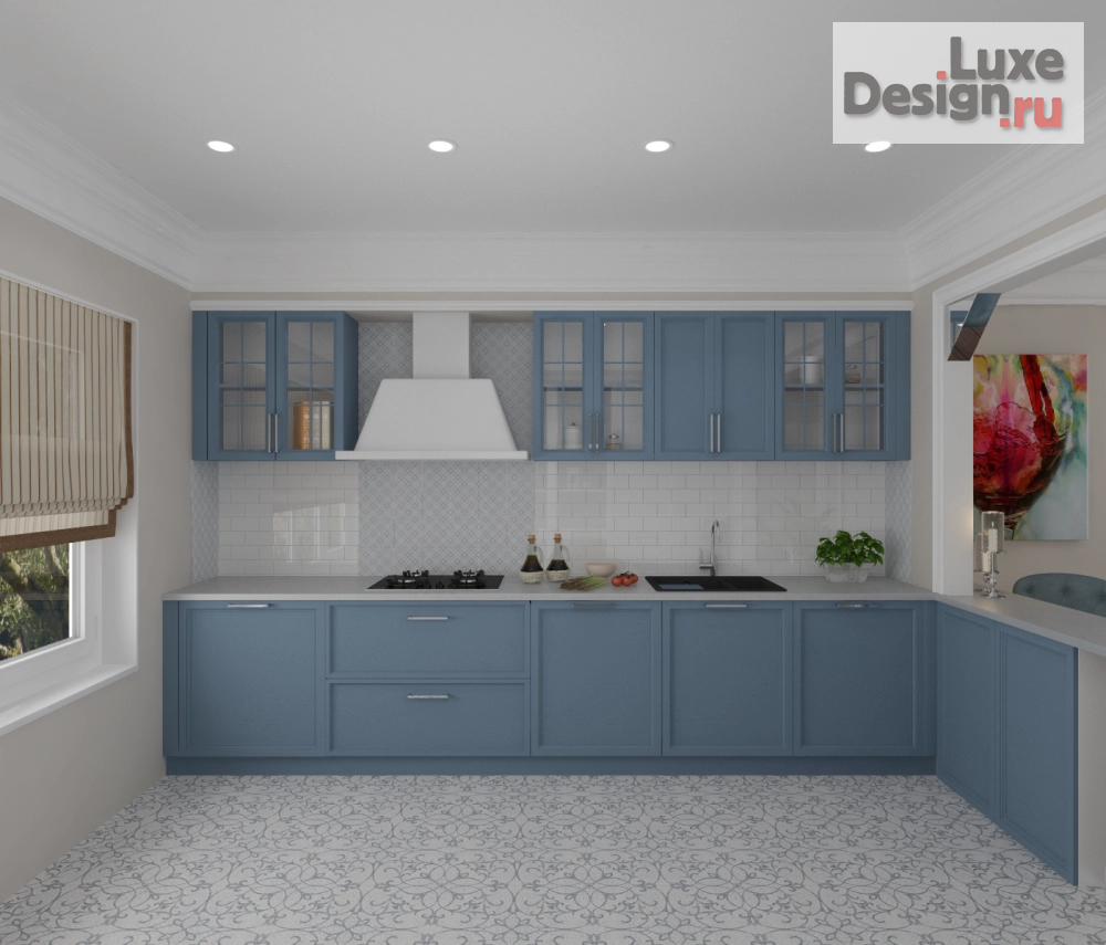 Дизайн интерьера загородного дома "Американская мечта" (фото 4)