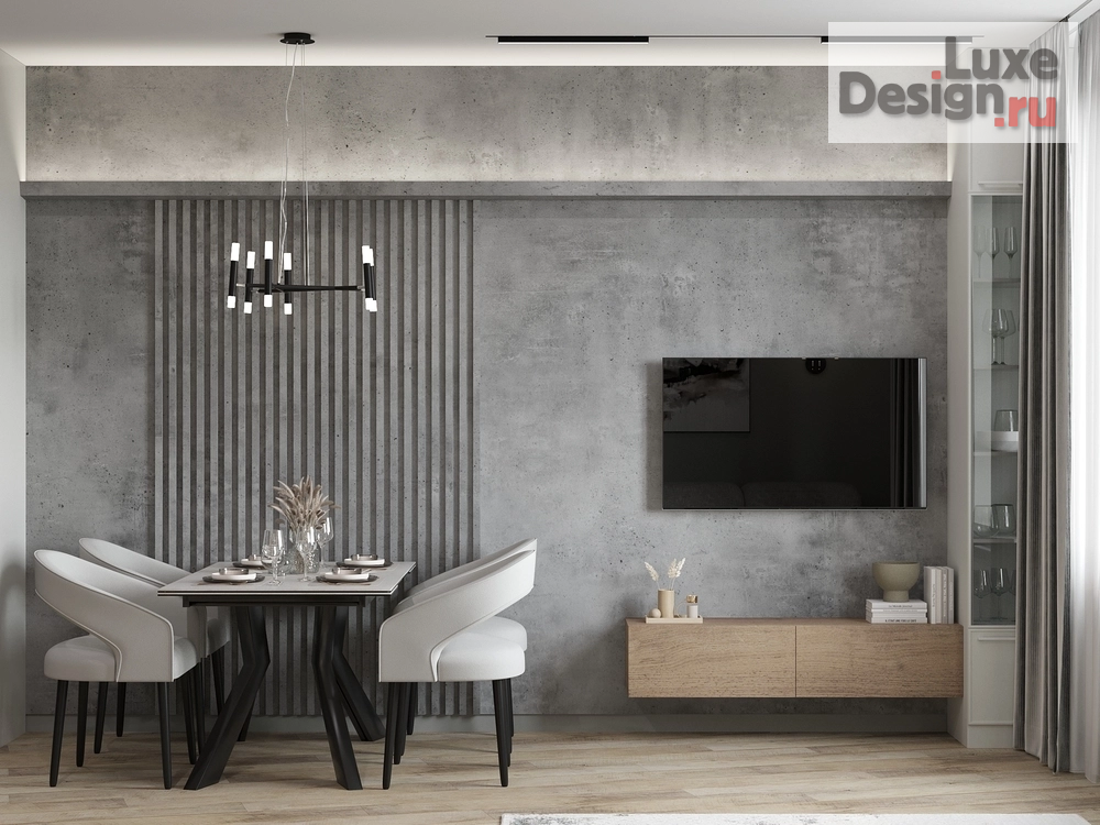 Дизайн интерьера трехкомнатной квартиры "квартира" (фото 1)