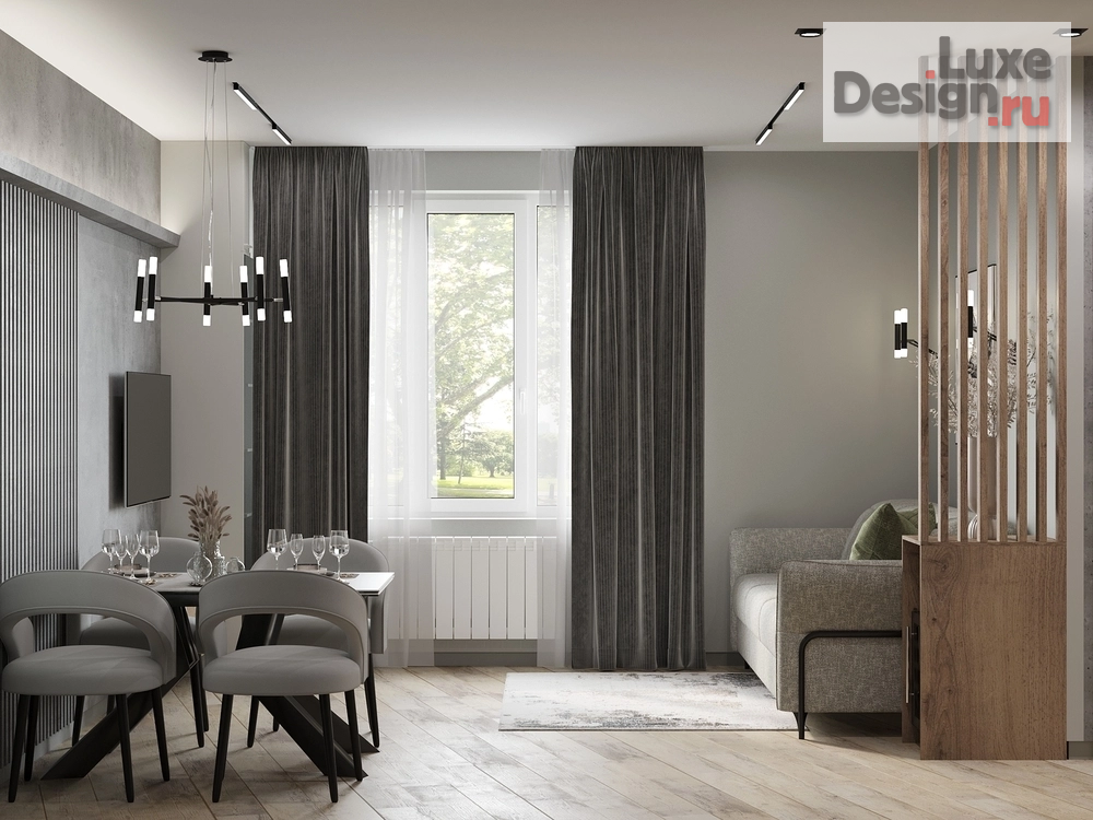 Дизайн интерьера трехкомнатной квартиры "квартира" (фото 2)