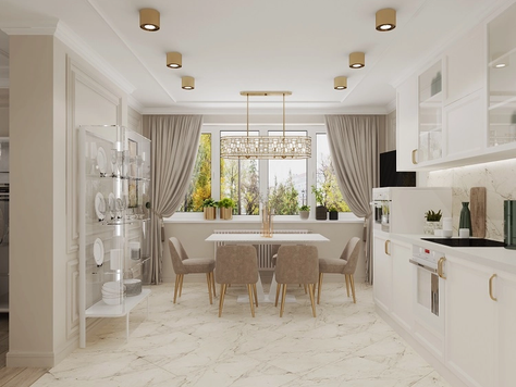 Дизайн интерьера квартир в Липецке "Городской шарм."